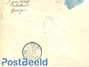 Registered letter from Groningen to Amsterdam, 15c