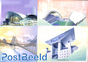 Landmark set illustrated postcards (4 cards)